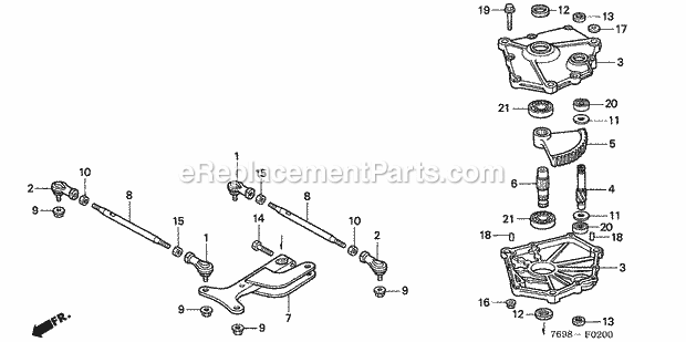 Honda H5518 (Type NA4/B)(VIN# GAAD-1000001-1016931) Multi Purpose Tractor Page P Diagram