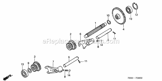 Honda H5518 (Type NA4/B)(VIN# GAAD-1000001-1016931) Multi Purpose Tractor Page V Diagram