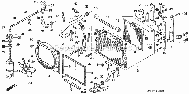 Honda H5518 (Type NA4/B)(VIN# GAAD-1000001-1016931) Multi Purpose Tractor Page AE Diagram