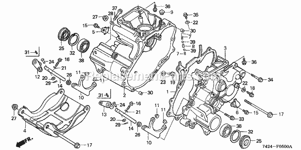 Honda HP400K1 (Type BA)(VIN# GXV120-1000001-2537192) Power Carrier Page Q Diagram