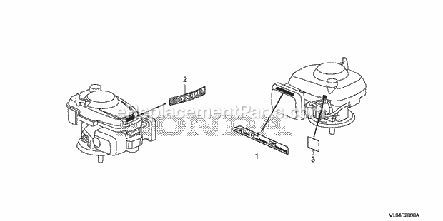 Honda HRR216K7 (Type PDAA)(VIN# MZCG-8200001) Lawn Mower Page O Diagram
