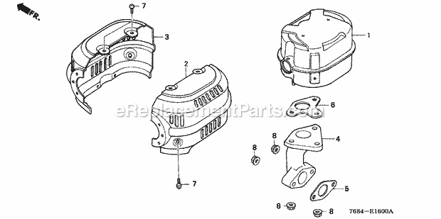 Honda HS828K1 (Type WAS)(VIN# GC04-3000001-3945545) Snow Blower Page L Diagram