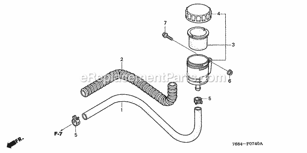 Honda HS828K1 (Type WAS)(VIN# GC04-3000001-3945545) Snow Blower Page X Diagram