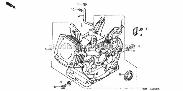 Honda HS828K1 (Type WAS/A)(VIN# GC04-3000001-3945545) Snow Blower Page B Diagram