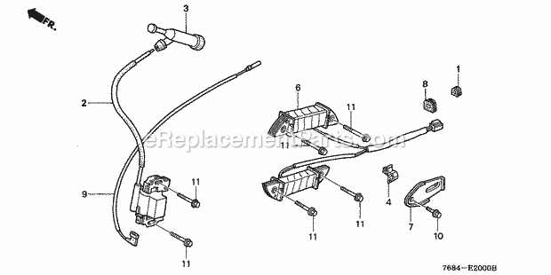 Honda HS828 (Type TAS)(VIN# GC04-1000001-1528199) Snow Blower Page N Diagram