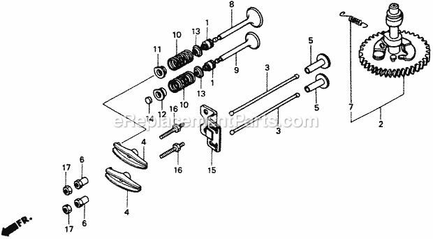 Honda HT-R3009 (Type SA)(VIN# GJ01-1035001-9999999) Riding Mower Page F Diagram