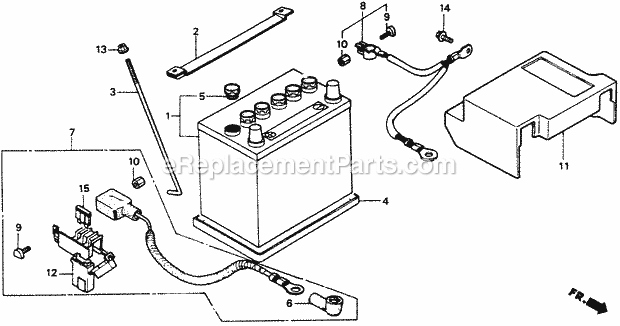 Honda HT-R3811 (Type SA)(VIN# GJ02-1010001-9999999) Riding Mower Page W Diagram