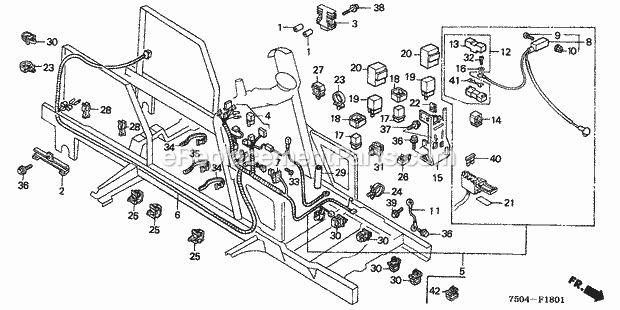 Honda HT3813 (Type SA)(VIN# GA01-1100001-1346825) Lawn Tractor Page AC Diagram