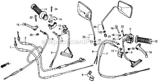 Honda NB50M (1985) Scooter Switch Diagram