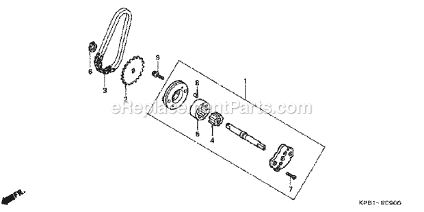 Honda NSS250A (2001) Scooter Oil Pump Diagram