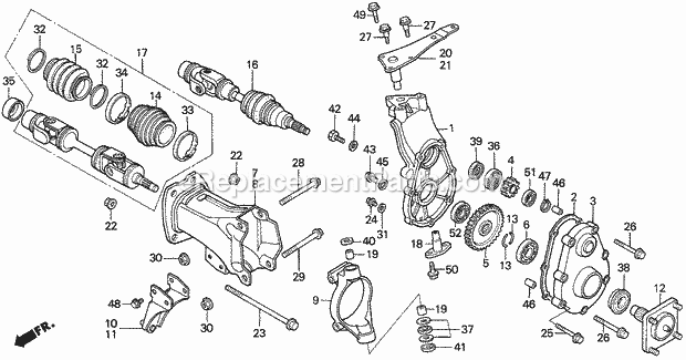 Honda RT5000 (Type A)(VIN# GC05-1000001-9999999) Multi Purpose Tractor Page AC Diagram