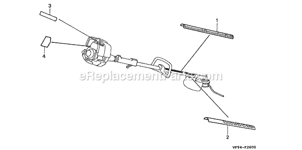 Honda UMK422K1 (Type LTA)(VIN# GCAF-1000001-1399999) Trimmer / Brushcutter Labels (2) Diagram