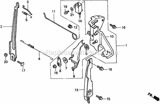 Honda WN30 (Type AX1)(VIN# GCAH-1000001-9999999) Water Pump Control Diagram