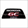 Honda Emblem - Gc160 part number: 87101-ZL8-020