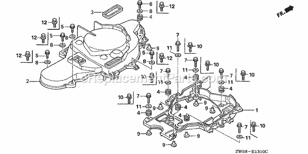 Honda Marine BF130A3 (Type XCA)(1400001-1499999)(1000001-1099999) Timing Belt Cover Diagram