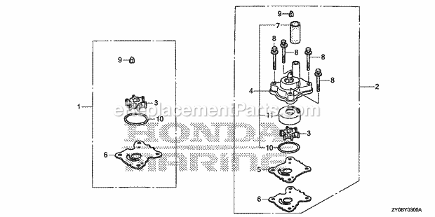 Honda Marine BF15DK2 (Type LHSA)(1500001-9999999) Page AV Diagram