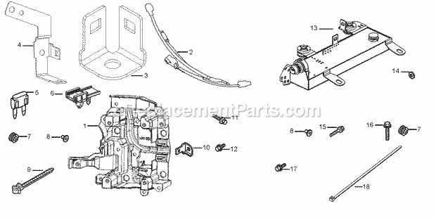 Honda Marine BF200AK0 (Type XA)(1500001-1599999)(1100001-9999999) Electrical Parts Box Motor Control Diagram