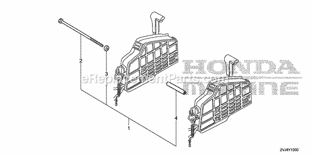 Honda Marine BF200D (Type XRA) Bolt Kit Diagram