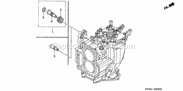 Honda Marine BF20D3 (Type LRTA)(1000001-1099999) Water Hose Joint Kit Diagram