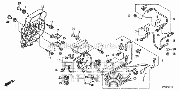 Honda Marine BF225D (Type URA) Starter Cable Diagram