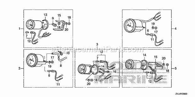 Honda Marine BF250D (Type XDA) Page AY Diagram