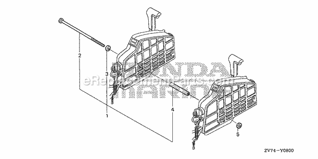 Honda Marine BF25D4 (Type SRTA)(1000001-1099999) Bolt Kit Diagram