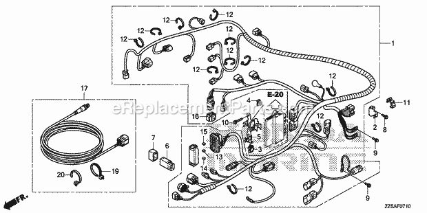 Honda Marine BF40DK2 (Type LHA)(1100001-9999999) Page Y Diagram