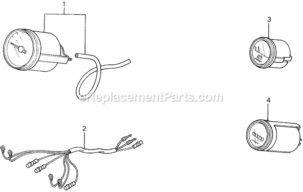 Honda Marine BF45AM (Type LRTA) Speedometer Kit Diagram