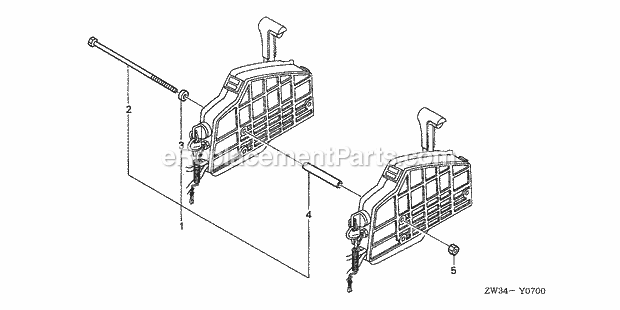 Honda Marine BF50A5 (Type LRTA)(3500001-3599999)(3000001-9999999) Bolt Kit Diagram