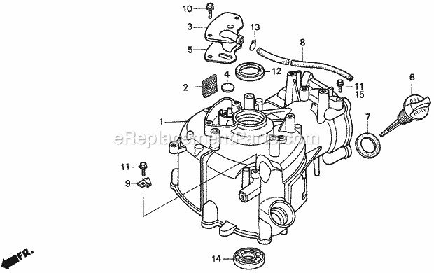 Honda Marine BF5AK (Type SA)(1100001-1199999) Cylinder Diagram