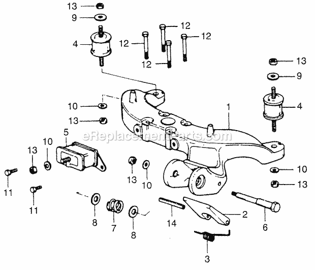 Honda Marine BF75 (Type SA)(1000002-1013304) Setting Frame Upper Rubber Setting Diagram