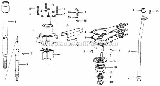 Honda Marine BF75 (Type SA)(1000002-1013304) Water Pump Vertical Shaft Diagram