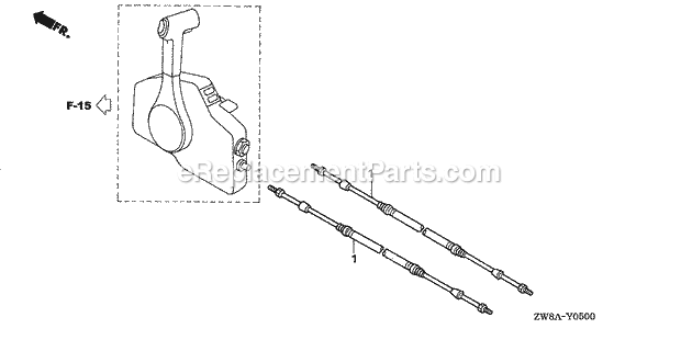 Honda Marine BF8D5 (Type LRA)(1400001-1499999)(1000001-1999999) Cable Diagram