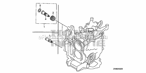 Honda Marine BF8DK2 (Type LHSA)(1700001-9999999) Water Hose Joint Kit Diagram