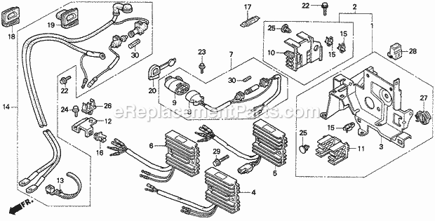Honda Marine BF9.9AW (Type SAS)(1300001-1400000)(1300001-9999999) Regulator Diagram