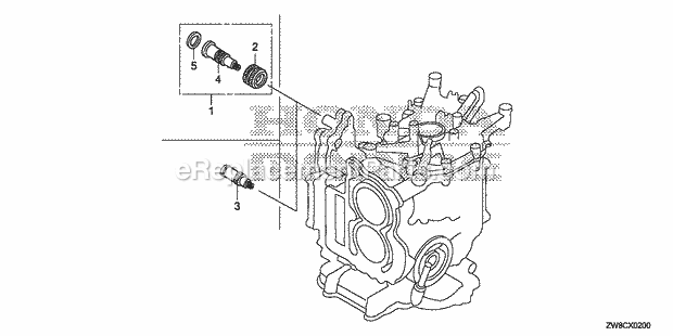 Honda Marine BF9.9DK3 (Type LHSA)(1800001-9999999) Water Hose Joint Kit Diagram