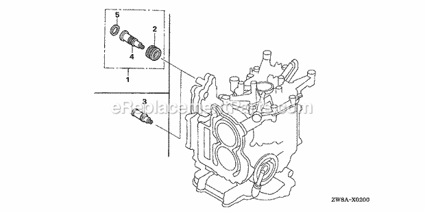 Honda Marine BFP9.9D5 (Type LRA)(1400001-1499999)(1000001-1999999) Water Hose Joint Kit Diagram