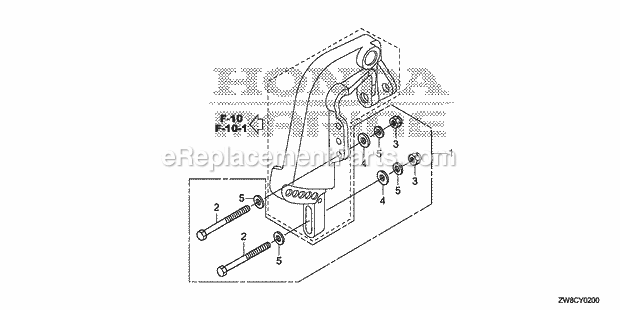 Honda Marine BFP9.9DK3 (Type XHSA)(1800001-9999999) Outboard Installation Kit Diagram