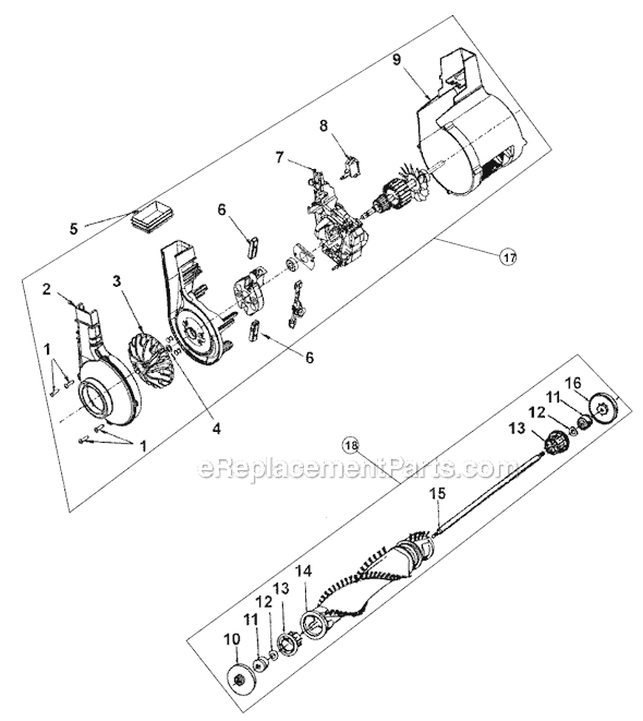 Hoover C1415 Perfect For Hotels Vacuum Page B Diagram