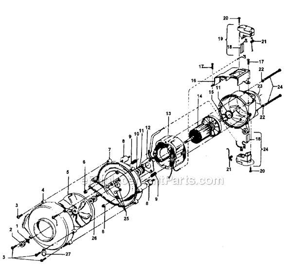 Hoover C1800 Conquest Vacuum Page C Diagram