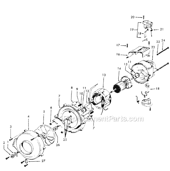 Hoover C1805 Professional Vacuum Page C Diagram