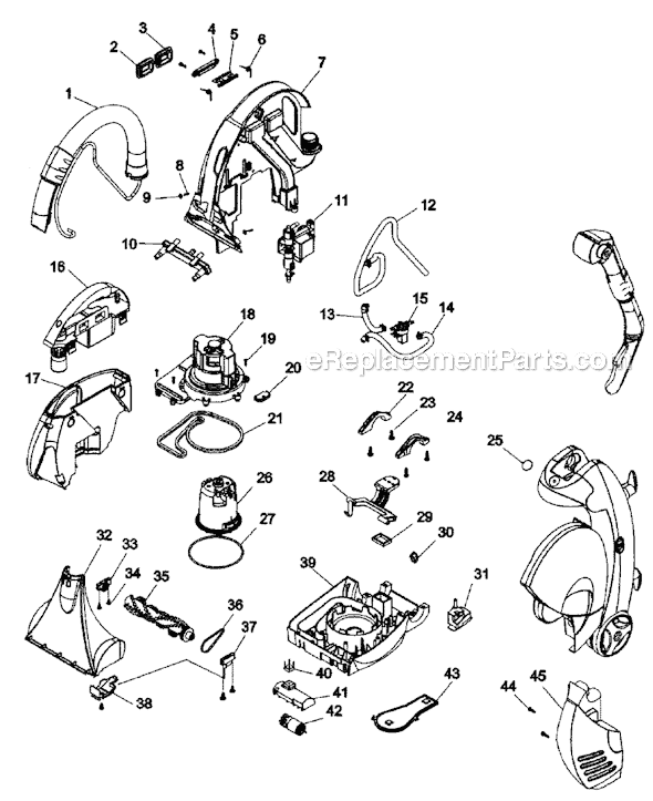 Hoover F5520 SteamVac Duo Page B Diagram