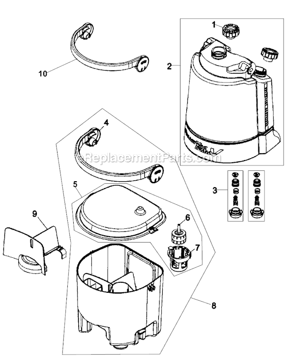 Hoover F7412-900 SteamVac Dual V Page D Diagram