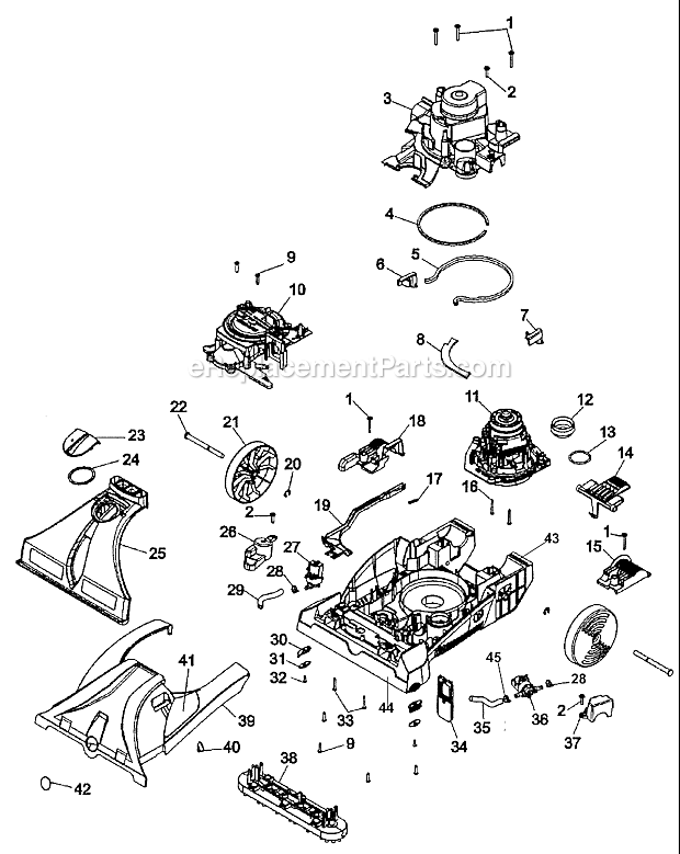 Hoover F7450-100 Max Extract Dual V Steam Vacuum Page C Diagram