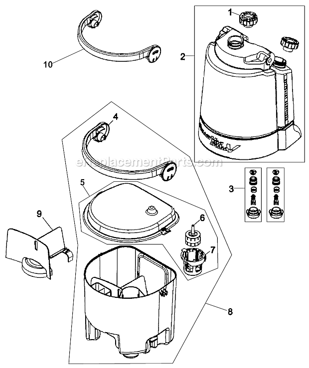 Hoover F7450-100 Max Extract Dual V Steam Vacuum Page D Diagram