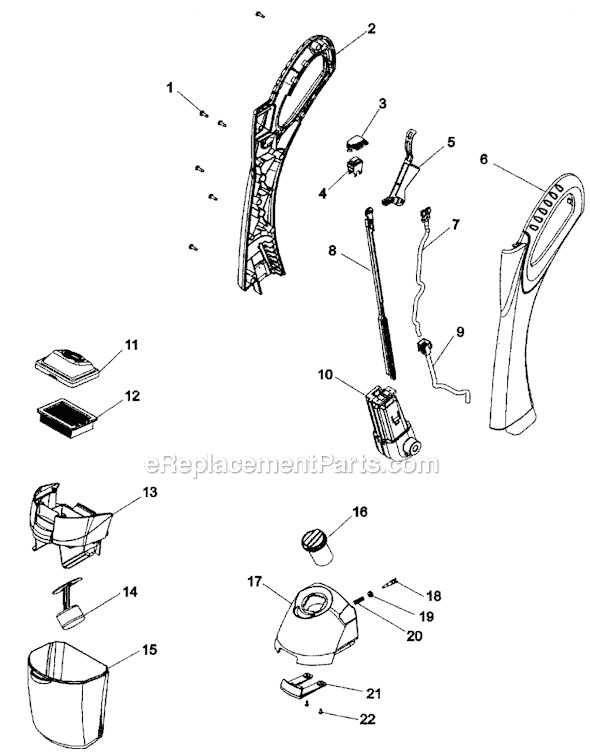 Hoover H3032 FloorMate SpinScrub 500 Page B Diagram