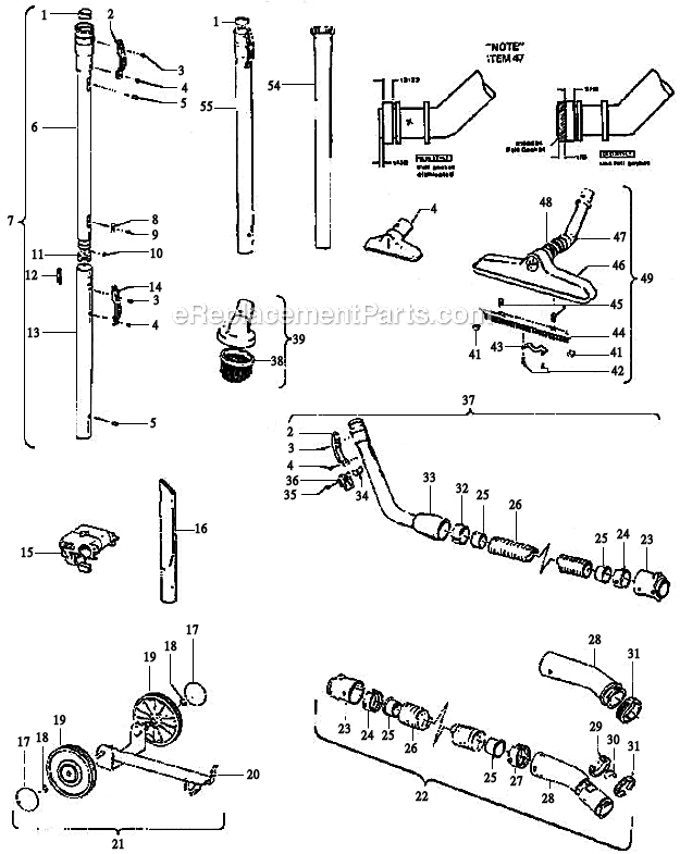 Hoover S1049 Portapower Canister Page C Diagram