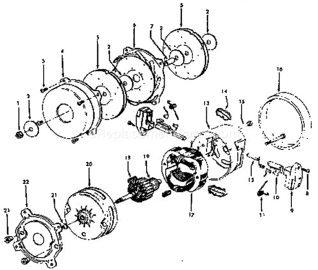 Hoover S3395-040 Spirit Canister Page B Diagram