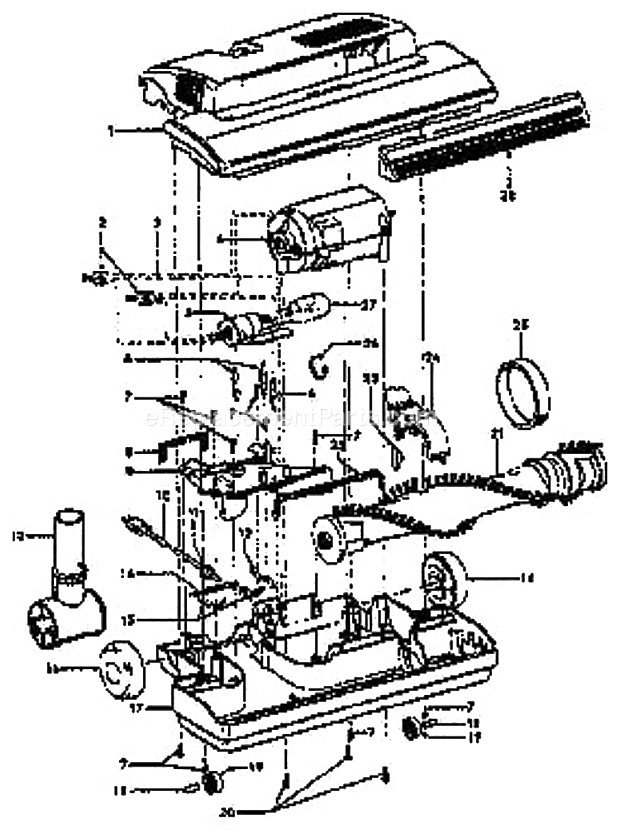 Hoover S3530 Futura Canister Page C Diagram