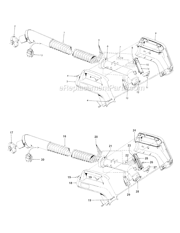 Hoover S3585 Vacuum Hose Diagram